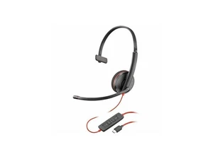 Poly Blackwire 3210 Monaural USB-C Headset +USBC/A Adapter - Mono - USB Type C, - Picture 1 of 5