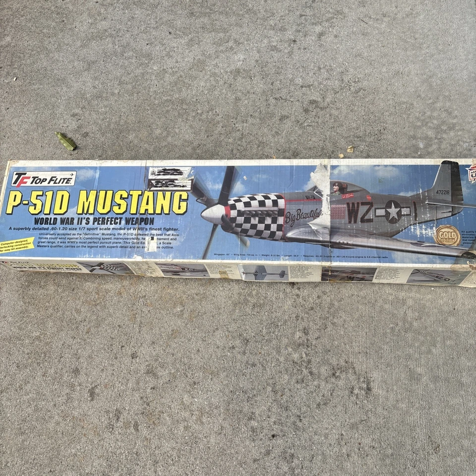 Top Flite P-51D Mustang Gold Edition .60–1.20 Perfect Weapon GOLD EDITION - Image 1 of 4