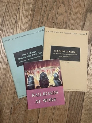 Railroads at Work: A Picture Book of the American Railroads 1948 plus 2 others  - Image 1 of 4