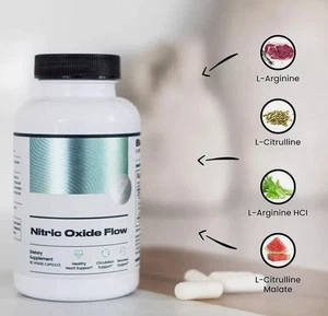 Blutdruck Herz Kreislauf Natur Pure Mischung L-Arginin Stickoxid Flow - Bild 1 von 5