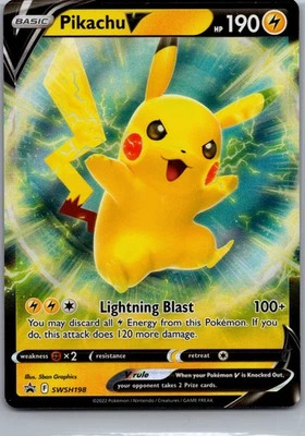 SWSH: Sword & Shield Promo Cards #SWSH198 Pikachu V Pokemon - Image 1 of 2