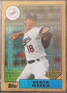 2017 Topps '87 Chrome Silver Pack Refractor #87-KM Kenta Maeda Dodgers - Bild 1 von 2