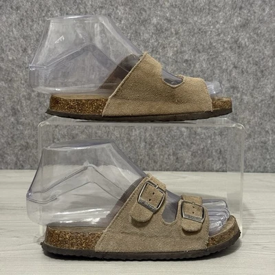 Woodstock Niños 1M Marrón Gamuza Doble Hebilla Sandalias Cuero Superior Foto 1 de 4