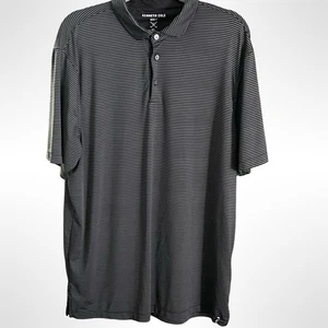 Kenneth Cole Golf Polo Shirt Men's XL Grey Black Lightweight - Photo 1/5