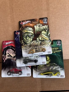 Hot Wheels Lot 4x Universal Monsters Low Flow / Neet Streeter /1934 Chrysler V19 - Picture 1 of 1