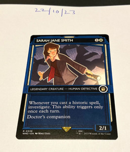 Magic the Gathering MTG Sarah Jane Smith x1 Rare Showcase Card NM/M Dr Who