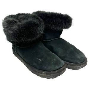 BOTINES UGG Australia Cathie gamuza piel sintética negros talla 7 1109852 - Imagen 1 de 7