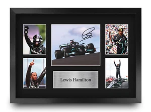 Lewis Hamilton Racing Champion Gift Framed Photo A3 Prints for F1 Formula 1 Fans - Picture 1 of 7
