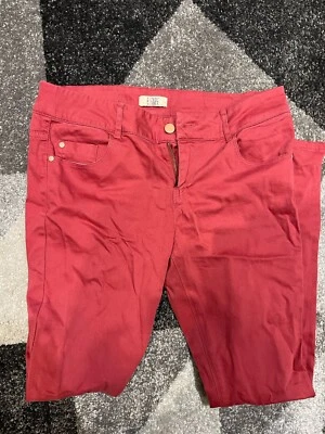 BNWOT Love Label Pink Skinny Jeans Size 12 Long - Image 1 of 2