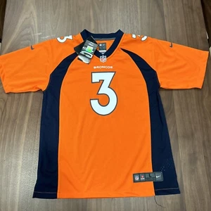 Nike Youth Russell Wilson Denver Broncos Game Jersey Orange L 14/16 and XL 18/20 - Picture 1 of 7