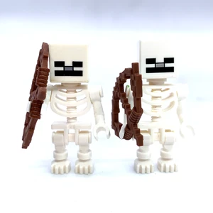 Lot of 2 Minecraft Skeleton with Bows. Lego Minifigures - Picture 1 of 5