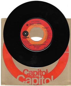 The Persuasions: "It's You That I Need" - rare '71 DJ - EX - plays Near Mint! - Imagen 1 de 1