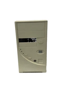 Vintage Beige AT Tower Computer Case- Turbo Button 199mhz LCD - Picture 1 of 6