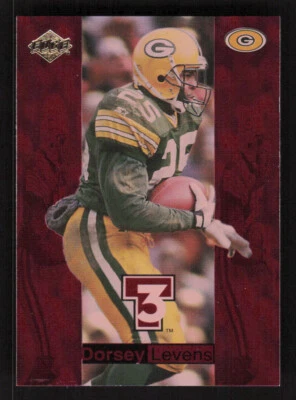 1998 Collector's Edge Triple Threat T3 Dorsey Levens #12 Green Bay Packers - Image 1 of 2