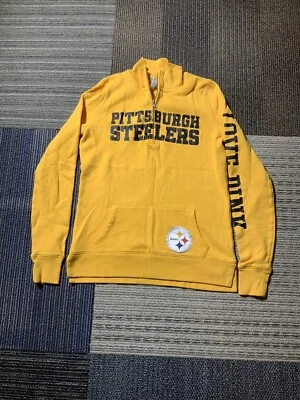 Mujer Pittsburgh Steelers Amarillo 1/4 Cremallera Sudadera Talla XS ROSA Victoria Foto 1 de 4
