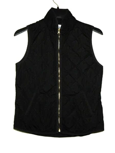 Old NavyVest Women Small Black Quilted Full Zip Lined Sleeveless - Picture 1 of 9