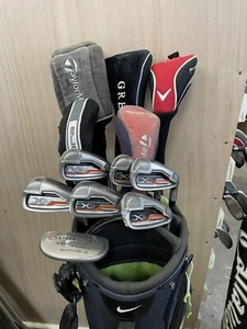 Herren Golf Paket Set 12 Schläger Regular Flex / Rechts / Neue Griffe / Nike Standbag - Bild 1 von 21