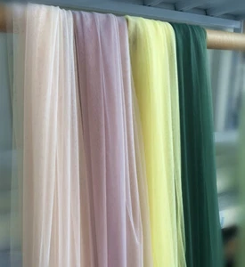 63" Wide Soft Tulle Fabric for Bridal, Tutu Dress, Wedding Party Decor-35 colors - Picture 1 of 57