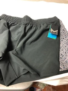 Mission Mens VaporActive Fusion 7” Athletic Shorts Moonless Night Fitted Med - Picture 1 of 4
