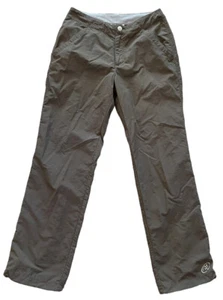 Cloudveil Outdoor Hiking Trail Pants Green Nylon Lightweight Bungee Womens 6 - Picture 1 of 10