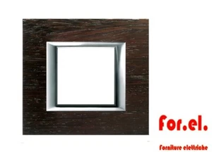 BTICINO HA4802LWE Abdeckung 2 Plätze Bticino Axolute Holz Wengé - Bild 1 von 1