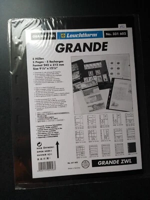 New Lighthouse Grande ZWL 5-Pages Pack For Stamp Collector Album, Free Shipping! - Image 1 of 2