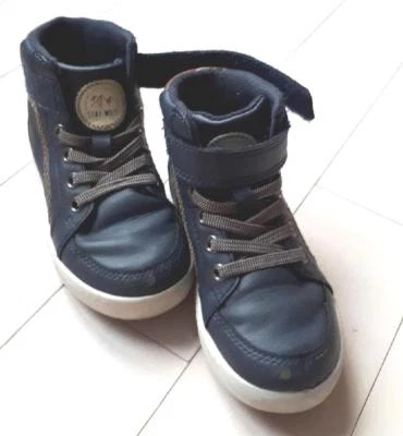 H & M ребенка ясельного возраста baby мальчика кружева ремень ботинок темно-синий 8 / 25 - Изображение 1 из 4