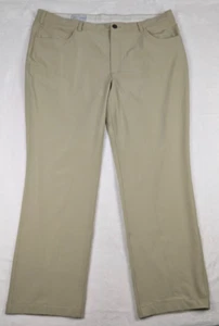 Donald Ross Thistle Stretch Performance 5 Pocket Pants Men 42/30 tag 34 Beige - Picture 1 of 9