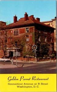 Washington DC Golden Parrot Restaurant Cocktail Lounge Herrenhaus Postkarte EQ1 - Bild 1 von 2