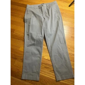 J.Crew hoch geschnittene Girlfriend Chino Hose Freizeit Alltag grau Größe 10 - Bild 1 von 5