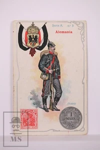 Trading Card Flag, Soldier, Coin, Stamp. Serie A, 3. Germany - Spanish Chocolate - Imagen 1 de 2