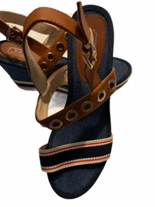 H&D MODA Espanola Platform Sandals Women's US-67 40 - Picture 1 of 3