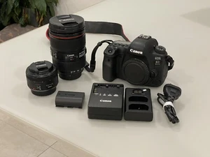 Canon 6D Mark II + EF 24-105mm F/4 II USM L + EF 50mm F/1.8 STM *EXC Cond - Picture 1 of 5