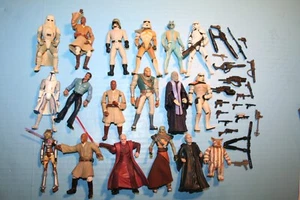 STAR WARS MODERNE FIGUREN SET B 18 FIGUREN 20 GEWEHRE/BLASTER/ACC. HASBRO - Bild 1 von 22