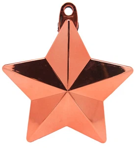 Glitz Star Balloon Weight - Rose Gold - Picture 1 of 1