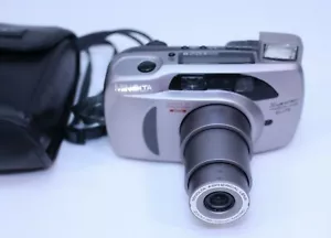 Minolta Supreme Freedom Zoom Elite fotocamera pellicola scatto a punta 35 mm P&S 38-115 mm GUC - Foto 1 di 12
