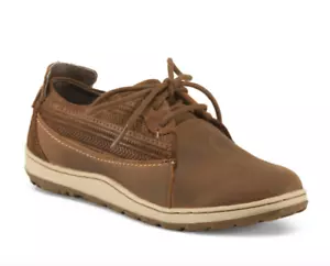 NEW MERRELL ASHLAND TIE LEATHER SHOES WOMENS 7 BROWN SUGAR BROWN FREE SHIP - Picture 1 of 2