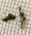 Charms Statue Of Liberty & I Love NYC Taxi New York Pendants Pewter? Jewelry
