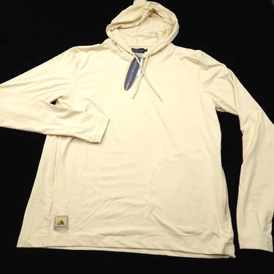 Pendleton Performance Hoodie -M- IVORY WHITE Stretch Rashguard -Drawstring -surf - Image 1 of 4