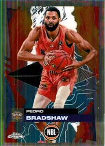 2024 2025 Cairns Taipans NBL Basketball Topps Chrome Card - Pedro Bradshaw - Foto 1 di 3