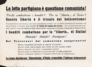 RSI Volantino di propaganda - La lotta partigiana è questione comunista! - Imagen 1 de 2