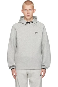 Nike Hoodie Herren Large Tall LT grau Sport Tech Fleece Pullover FB8016-063 NEU - Bild 1 von 4