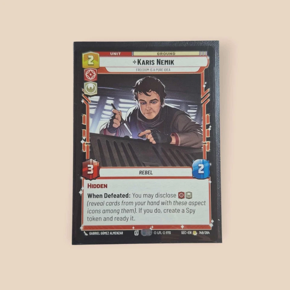 Star Wars Unlimited | Karis Nemik, Freedom Is A Pure Idea 148/264 Legendary - Image 1 of 1