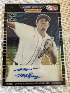 MICHAEL MCGREEVY 2021 Leaf Pro Set Black Frame Wave AUTOGRAPH #09/10 CARDINALS - Picture 1 of 3