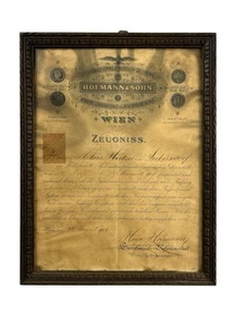 Antik 1901 Zeugniss über den Abschluss der Nähkurse für Herrenbekleidung - Bild 1 von 9
