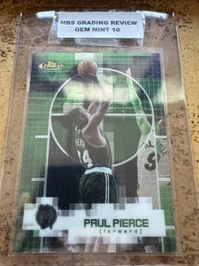2000-01 Topps Finest Paul Pierce #34 MBS Graded 10 Gem Mint Boston Celtics HOF - Bild 1 von 1