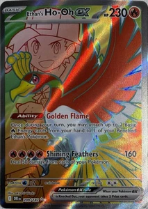 Juego de cartas coleccionables Pokémon Ethan's Ho-Oh ex - 209/182 Holofoil SV10: Destined Rivals ultra raro - Imagen 1 de 2