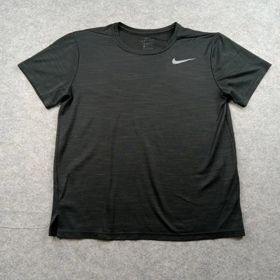 Nike Shirt Mens Medium Black Dri-FIT Standard Fit Athletic Training Tee - Image 1 of 4
