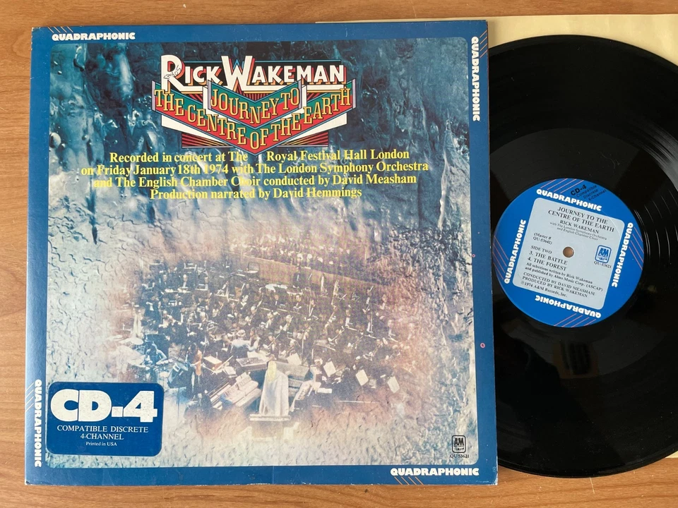 Rick Wakeman ‎– Journey To The Centre Of The Earth~1974yr~Quadraphonic - Image 1 of 4