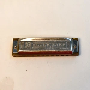Key of C Hohner Blues Harp MS Harmonica Made In Germany Plays Well 10 Hole - Picture 1 of 7